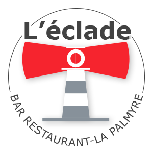 logo l'éclade Brasserie tapas glacier lounge Snack de plage La Palmyre Charente Maritime